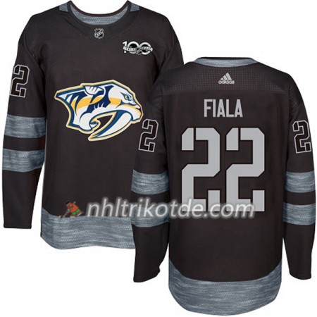 Nashville Predators Trikot Kevin Fiala 22 1917-2017 100th Anniversary Adidas Schwarz Authentic - Herren